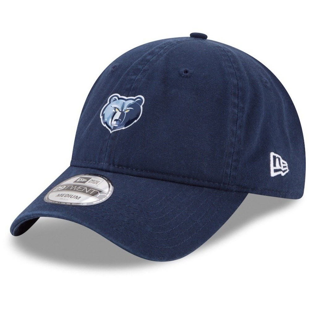 New Era Memphis Grizzlies NBA 29TWENTY Navy Blue Relaxed Fit Hat Size Large